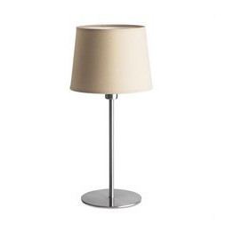 LedsC4 - Luminaria sobremesa BRISTOL 60W níquel satinado