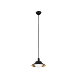 FARO - Luminaria colgar SIDE diámetro 200 G9 LED 28W negro/cobre