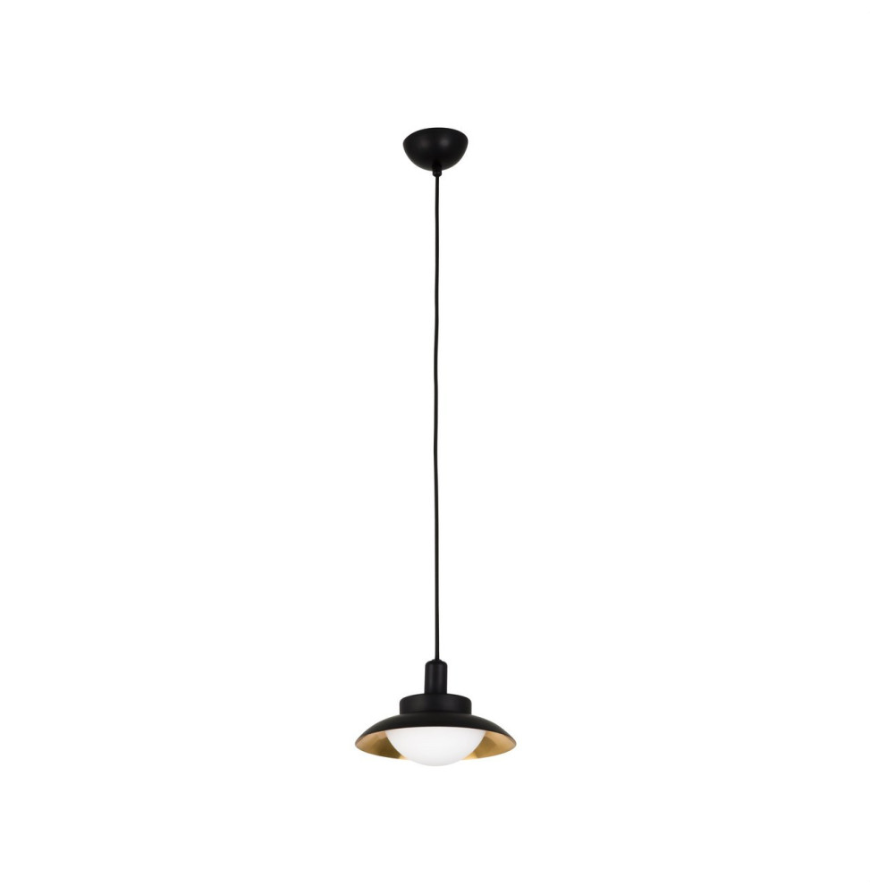 FARO - Luminaria colgar SIDE diámetro 200 G9 LED 28W negro/cobre