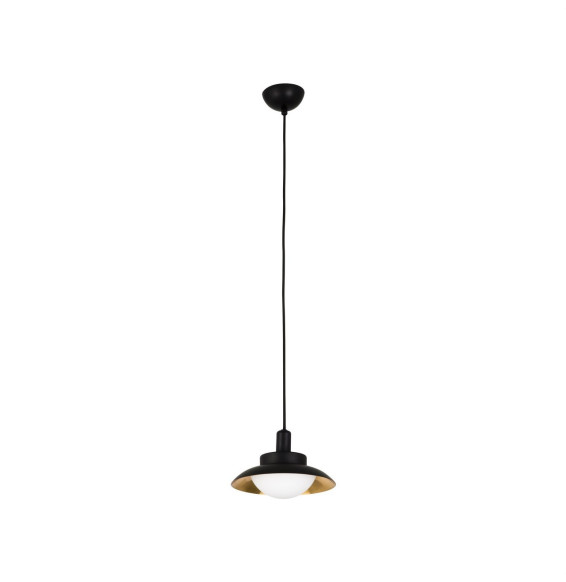 FARO - Luminaria colgar SIDE diámetro 200 G9 LED 28W negro/cobre