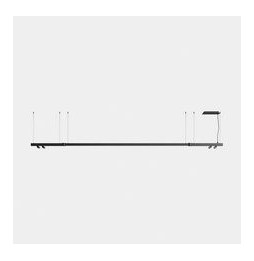 LedsC4 - Luminaria lineal APEX_2_SPOTS_D30_AW46 36W blanco cálido 2700K CRI 90 Casambi negro IP40 2622lm