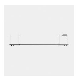 LedsC4 - Luminaria lineal APEX_2_SPOTS_D30_AW46 48W blanco cálido 3000K CRI 90 DALI blanco IP40 4202lm