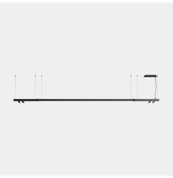 LedsC4 - Luminaria lineal APEX_2_SPOTS_D30_AW46 48W blanco cálido 3000K CRI 90 ON-OFF blanco IP40 4202lm