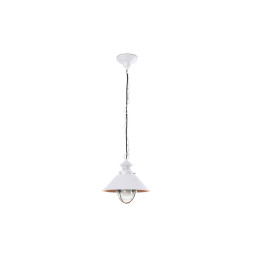 FARO - Luminaria colgar NAUTICA-P E27 11W blanco/cobre