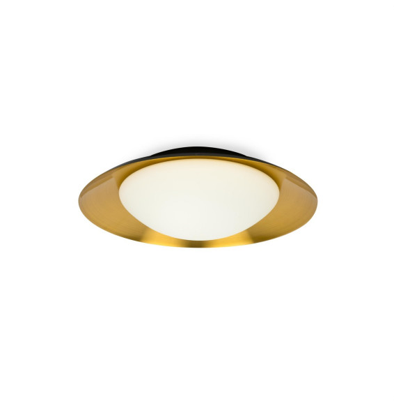 FARO - Plafón SIDE diámetro 390 15W 3000K negro/cobre