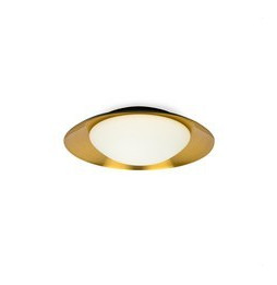 FARO - Plafón SIDE diámetro 390 15W 3000K negro/cobre