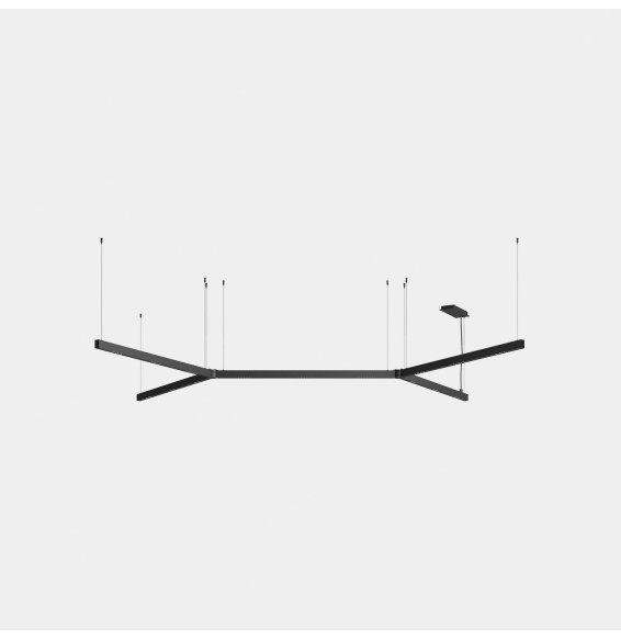 LedsC4 - Luminaria lineal APEX_H_AW36 90W blanco cálido 2700K CRI 90 ON-OFF negro IP40 7815lm