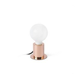 FARO - Luminaria sobremesa TEN E27 20W cobre
