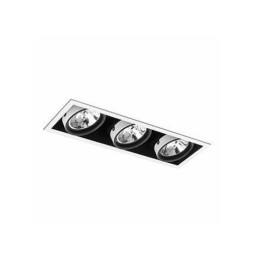 FARO - Empotrable COLIN-3 50W G53 QR kit blanco