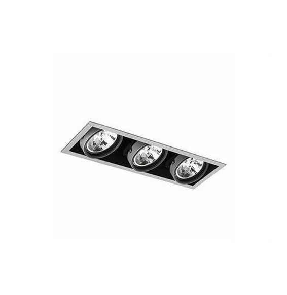 FARO - Empotrable COLIN-3 50W G53 QR kit gris
