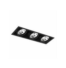 FARO - Empotrable COLIN-3 50W G53 QR kit negro