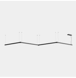 LedsC4 - Luminaria lineal APEX_M_AW41 48W blanco cálido 3000K CRI 95 DALI negro IP40 4168lm