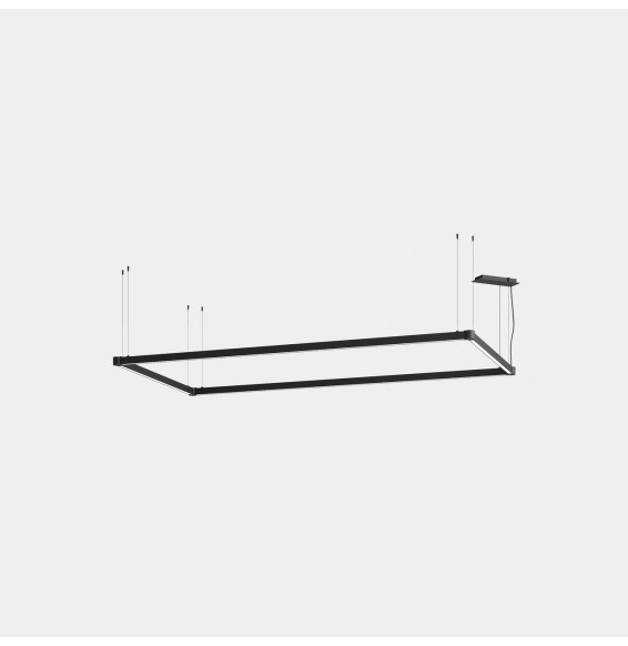 LedsC4 - Luminaria lineal APEX_RECTANGULAR_AW29 72W blanco cálido 2700K CRI 90 ON-OFF blanco IP40 6252lm