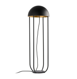 FARO - Luminaria de pie de salón JELLYfish 6W 3K negro oro