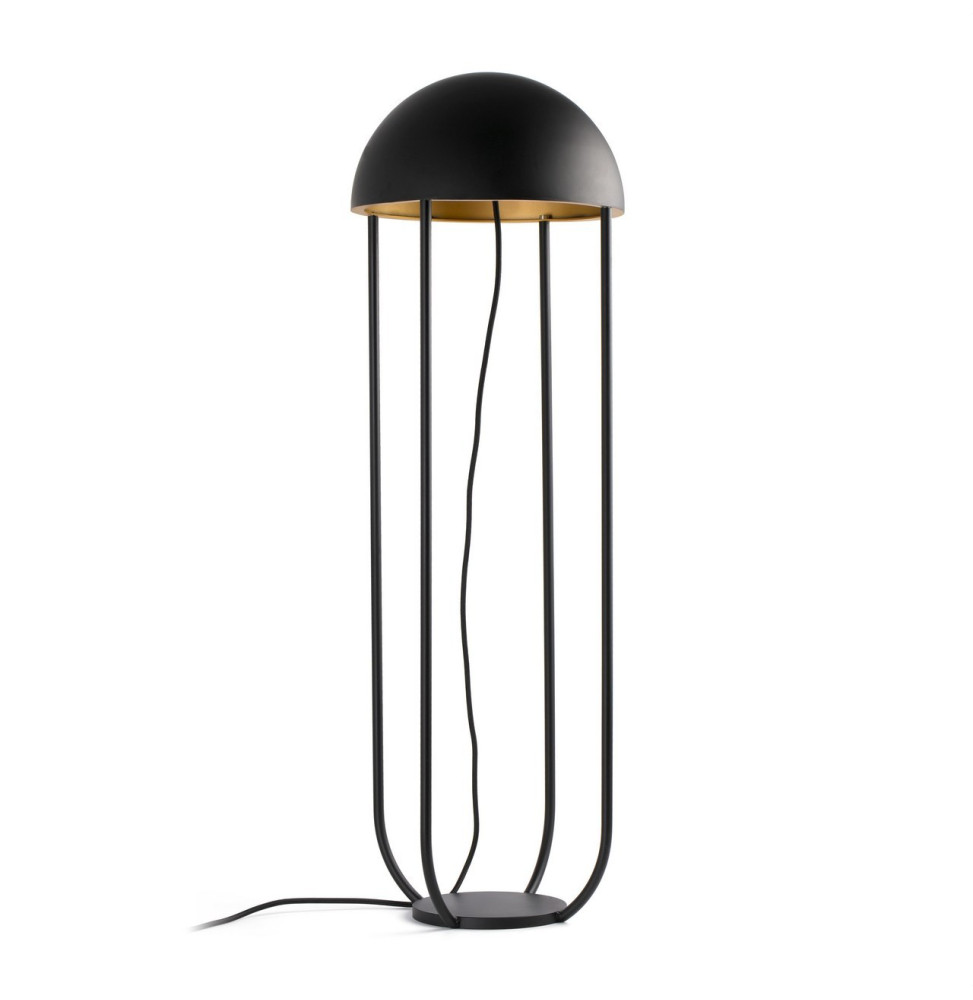 FARO - Luminaria de pie de salón JELLYfish 6W 3K negro oro