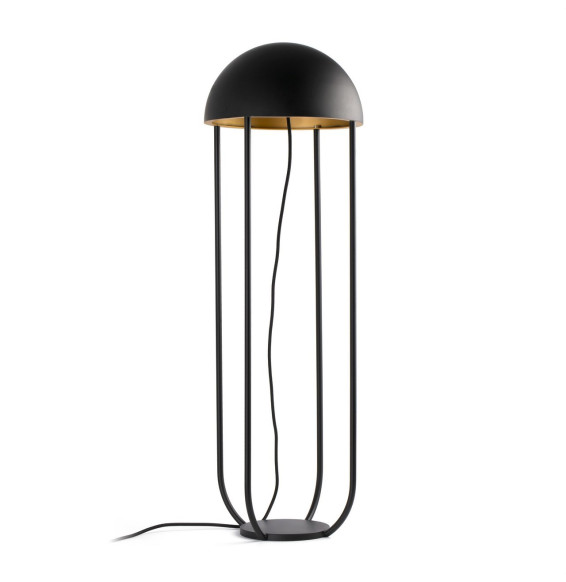 FARO - Luminaria de pie de salón JELLYfish 6W 3K negro oro