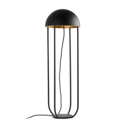 FARO - Luminaria de pie de salón JELLYfish 6W 3K negro oro