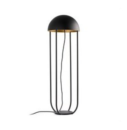 FARO - Luminaria de pie de salón JELLYfish 6W 3K negro oro