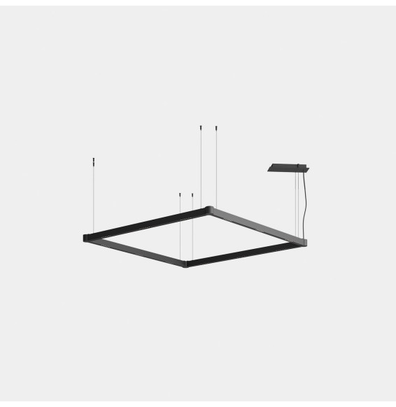 LedsC4 - Luminaria lineal APEX_SQUARE_AW26 144W blanco neutro 4000K CRI 90 ON-OFF negro IP40 12504lm