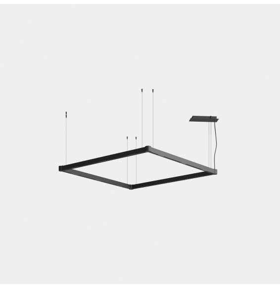 LedsC4 - Luminaria lineal APEX_SQUARE_AW26 144W blanco cálido 2700K CRI 90 Casambi negro IP40 12504lm