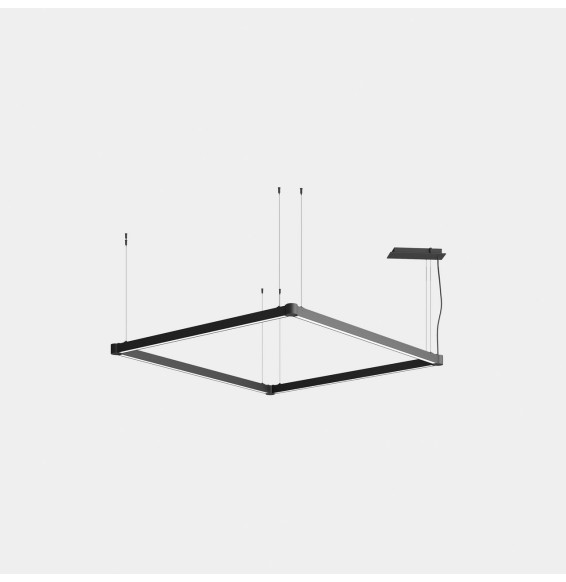 LedsC4 - Luminaria lineal APEX_SQUARE_AW26 96W blanco cálido 2700K CRI 90 ON-OFF blanco IP40 8336lm