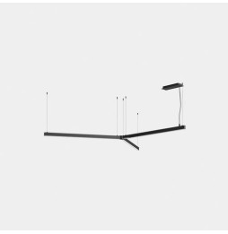 LedsC4 - Luminaria lineal APEX_Y_AW34 36W blanco neutro 4000K CRI 95 ON-OFF negro IP40 3126lm