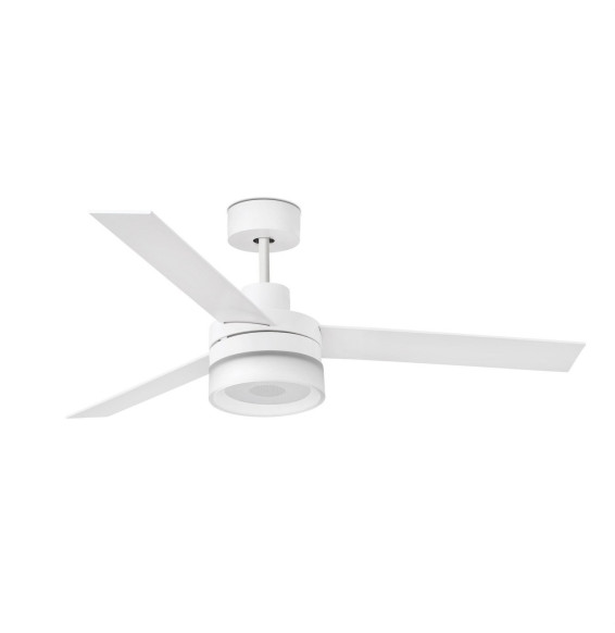FARO - Ventilador techo ICE diámetro 132cm 3 palas altavoz led 12W 3K blanco