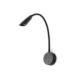 FARO - Aplique lector BOKEN 3W led 3K negro