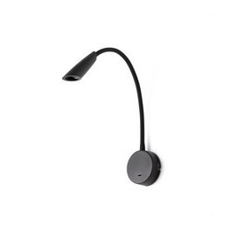 FARO - Aplique lector BOKEN 3W led 3K negro