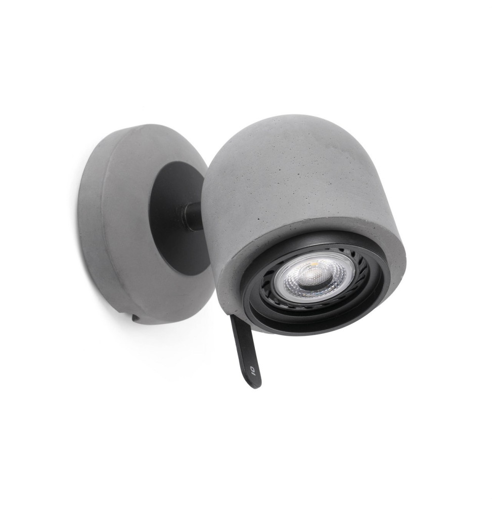 FARO - Aplique orientable STONE 1xGU10 led 8W gris piedra