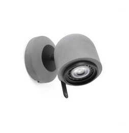 FARO - Aplique orientable STONE 1xGU10 led 8W gris piedra