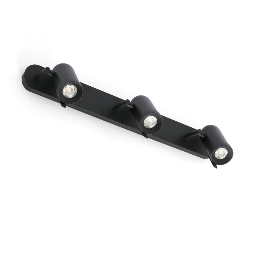 FARO - Aplique ORLEANS 3xGU10 negro