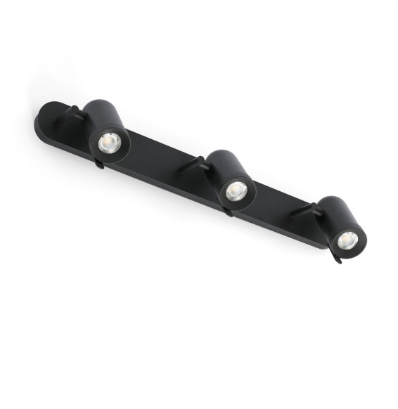 FARO - Aplique ORLEANS 3xGU10 negro