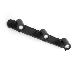 FARO - Aplique ORLEANS 3xGU10 negro