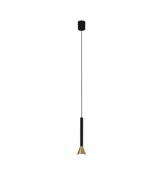 FARO - Luminaria colgante DANKA led 6W 3K oro níquel