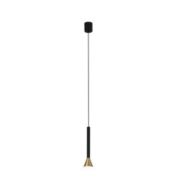 FARO - Luminaria colgante DANKA led 6W 3K oro níquel