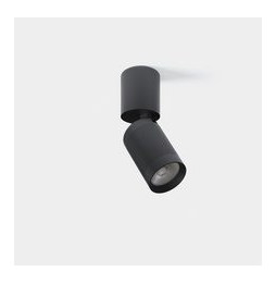 LedsC4 - Plafón Iris Surface 11.7W blanco cálido 2700K aro CRI 90 DALI-2 negro IP23 697lm