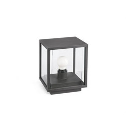 FARO - Luminaria sobremuro NALA 1xE27 15W gris oscuro
