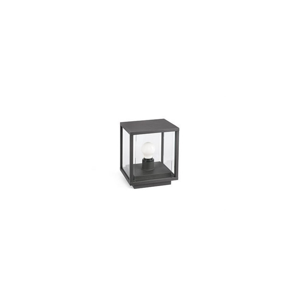 FARO - Luminaria sobremuro NALA 1xE27 15W gris oscuro