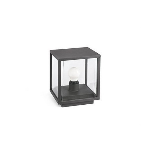FARO - Luminaria sobremuro NALA 1xE27 15W gris oscuro