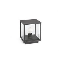 FARO - Luminaria sobremuro NALA 1xE27 15W gris oscuro