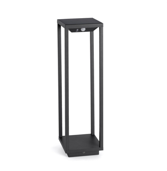 FARO - Baliza SAURA solar con sensor pir gris oscuro