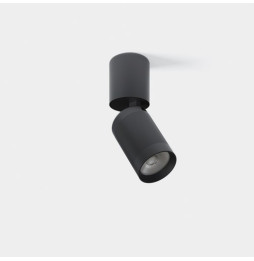 LedsC4 - Plafón Iris Surface 11.7W blanco cálido 3000K CRI 90 DALI-2 negro IP23 721lm