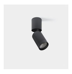 LedsC4 - Plafón Iris Surface 17.3W blanco neutro 4000K aro CRI 90 DALI-2 negro IP23 782lm