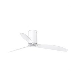 FARO - Ventilador techo MINI TUBE FAN diámetro 128cm blanco brillo 3 palas