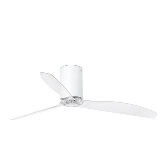 FARO - Ventilador techo MINI TUBE FAN diámetro 128cm blanco mate 3 palas