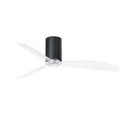 FARO - Ventilador techo MINI TUBE FAN diámetro 128cm negro brillo 3 palas
