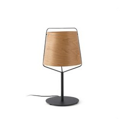 FARO - Luminaria sobremesa STOOD E27 20W negro madera