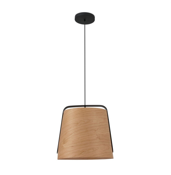 FARO - Luminaria colgante STOOD 1xE27 20W negro madera