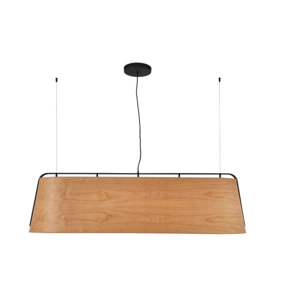 FARO - Luminaria colgante STOOD 5xE27 20W negro madera